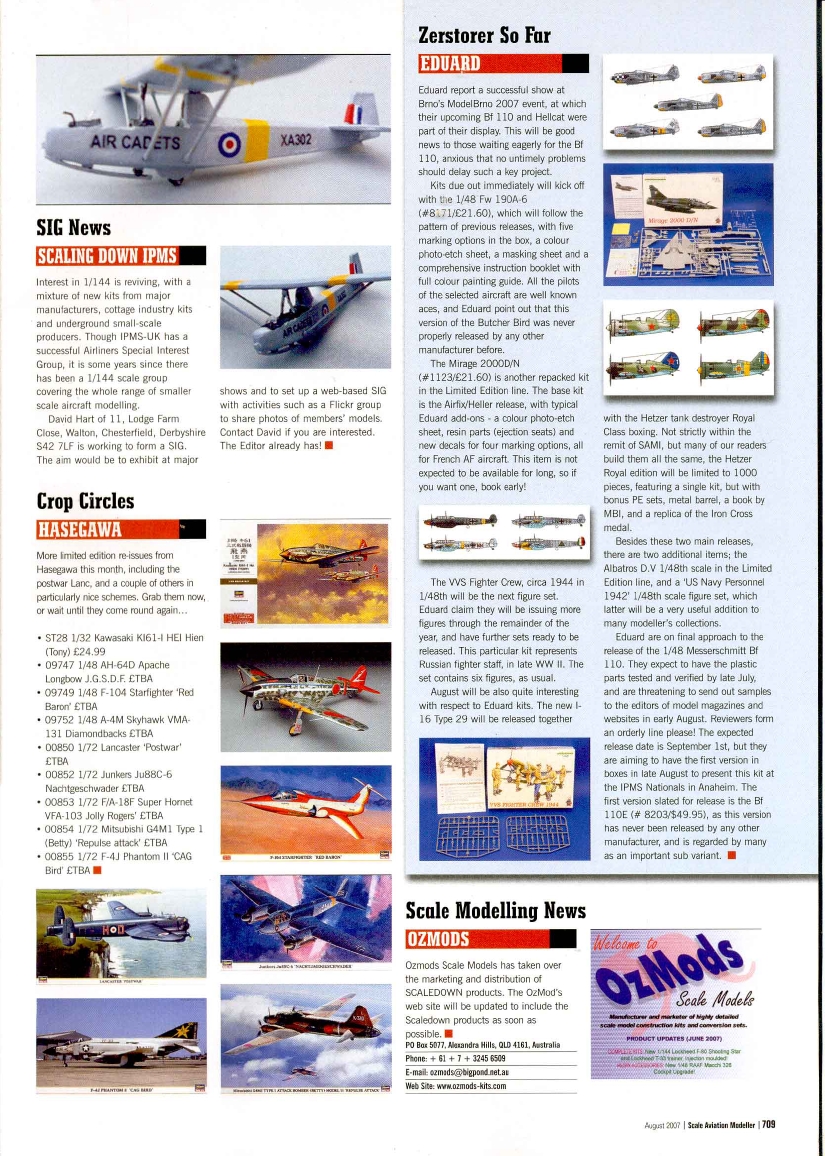 Scale Aviation Modeller International 2007-08